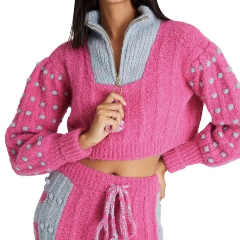 LoveShackFancy Bon Voyage Jonae Sweater in Passion Fruit Punch